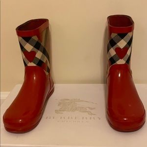 Burberry rain boot